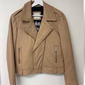 Each Other Paris Tan Leather Jacket